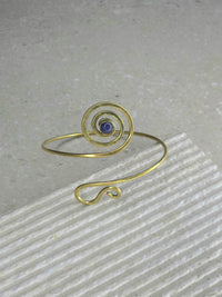 Azurite Spiral Arm Cuff