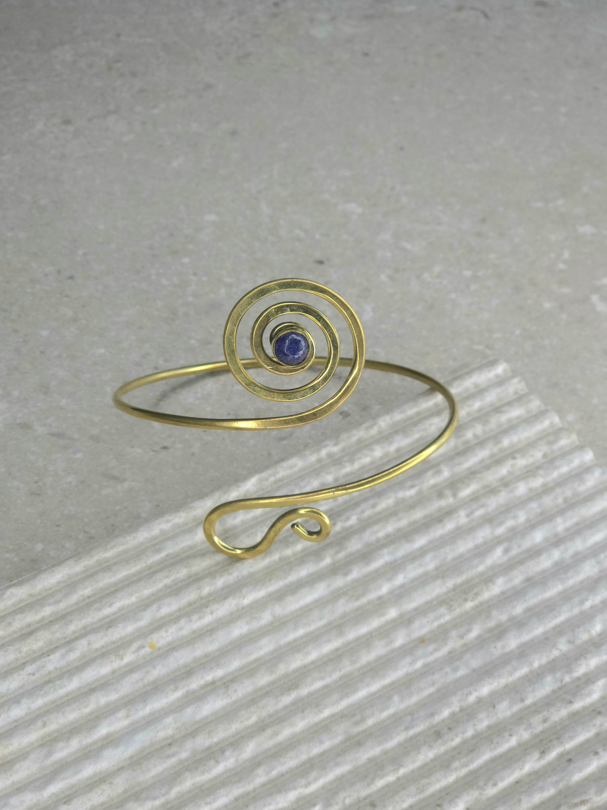 Azurite Spiral Arm Cuff