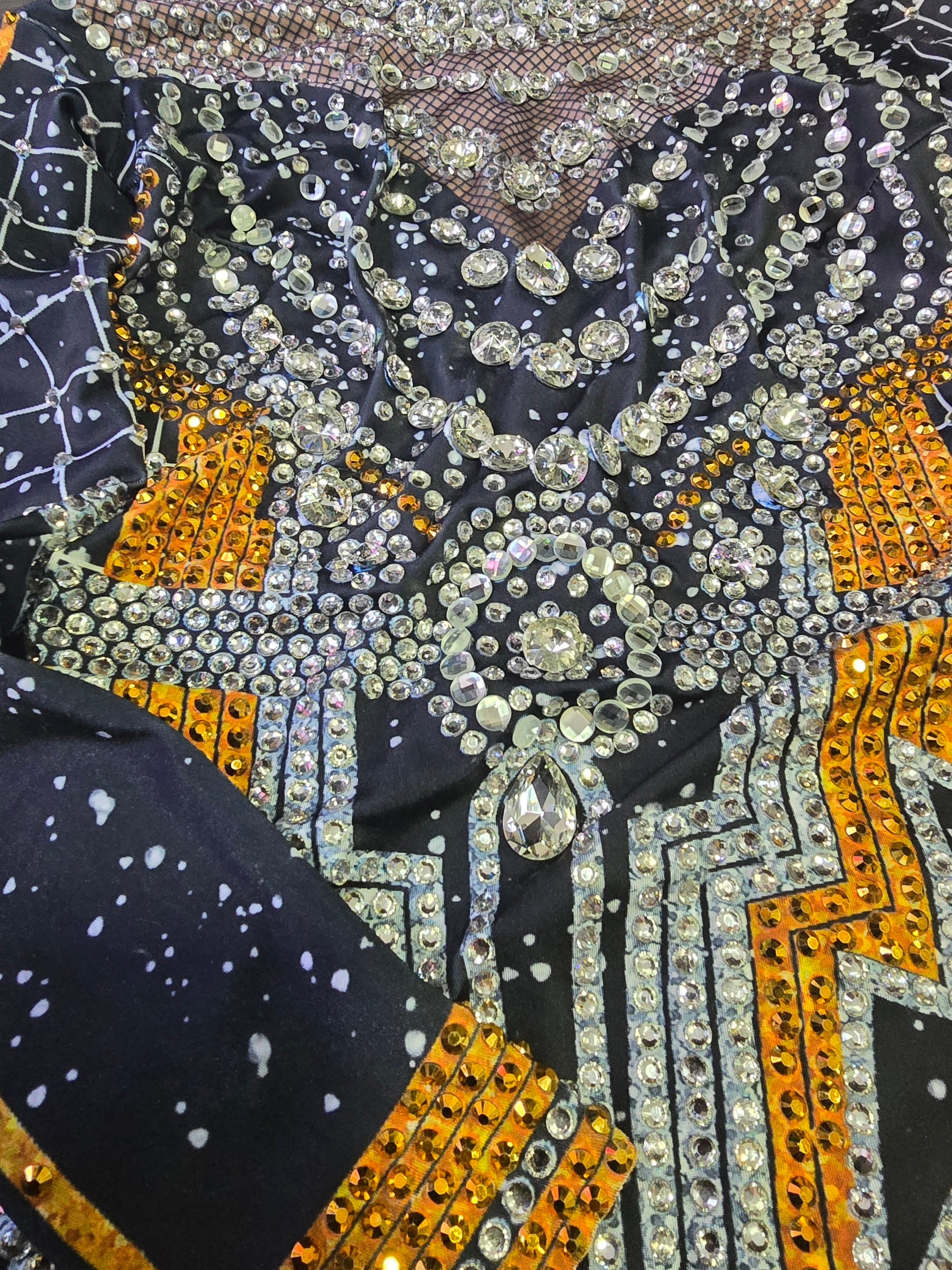 Military Rhinestone Jumpsuit