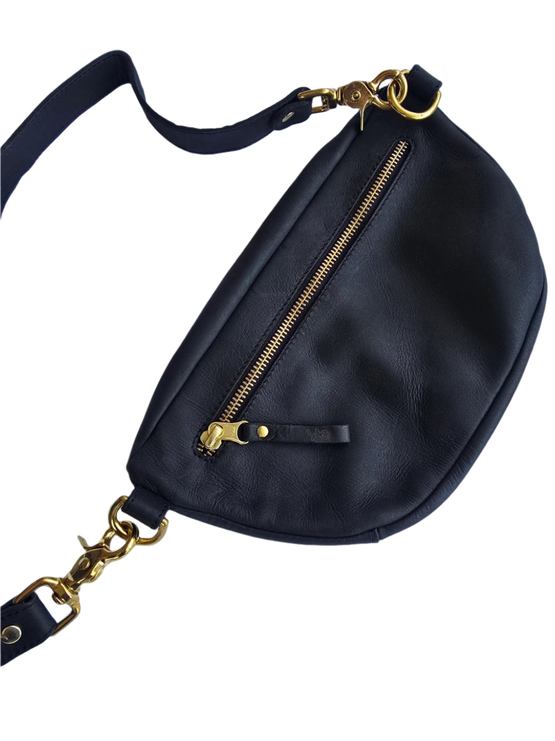 Onyx Serpent Moon Bag