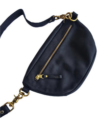 Onyx Serpent Moon Bag