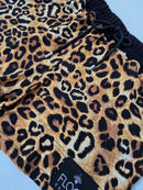 Brown Leopard Shorts