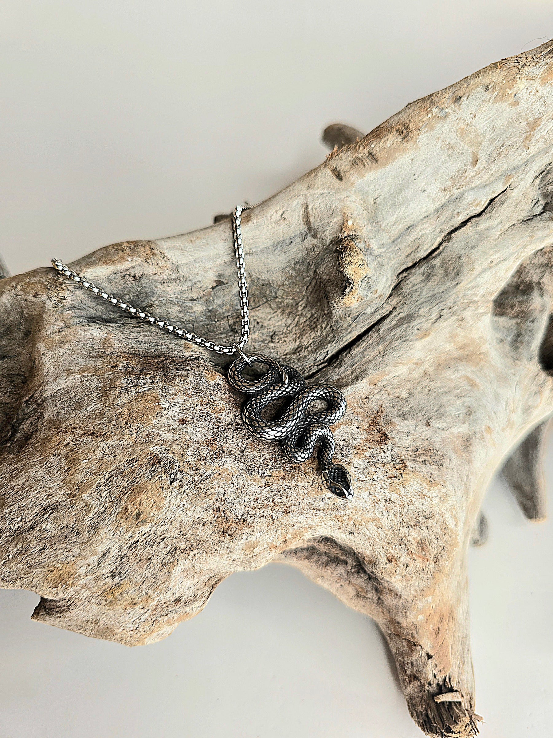 Silver Serpent Necklace
