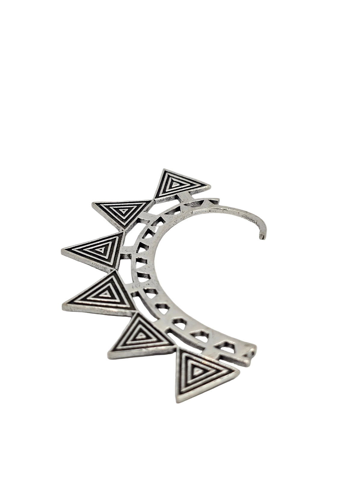 Silver Triangle Ear Cuff