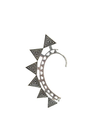 Silver Triangle Ear Cuff