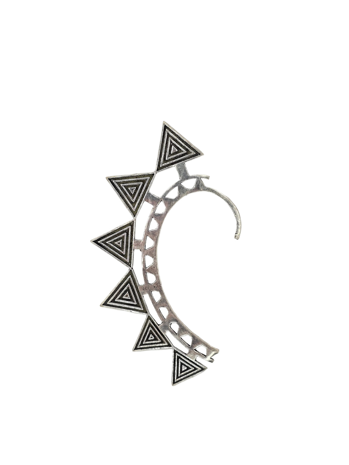 Silver Triangle Ear Cuff