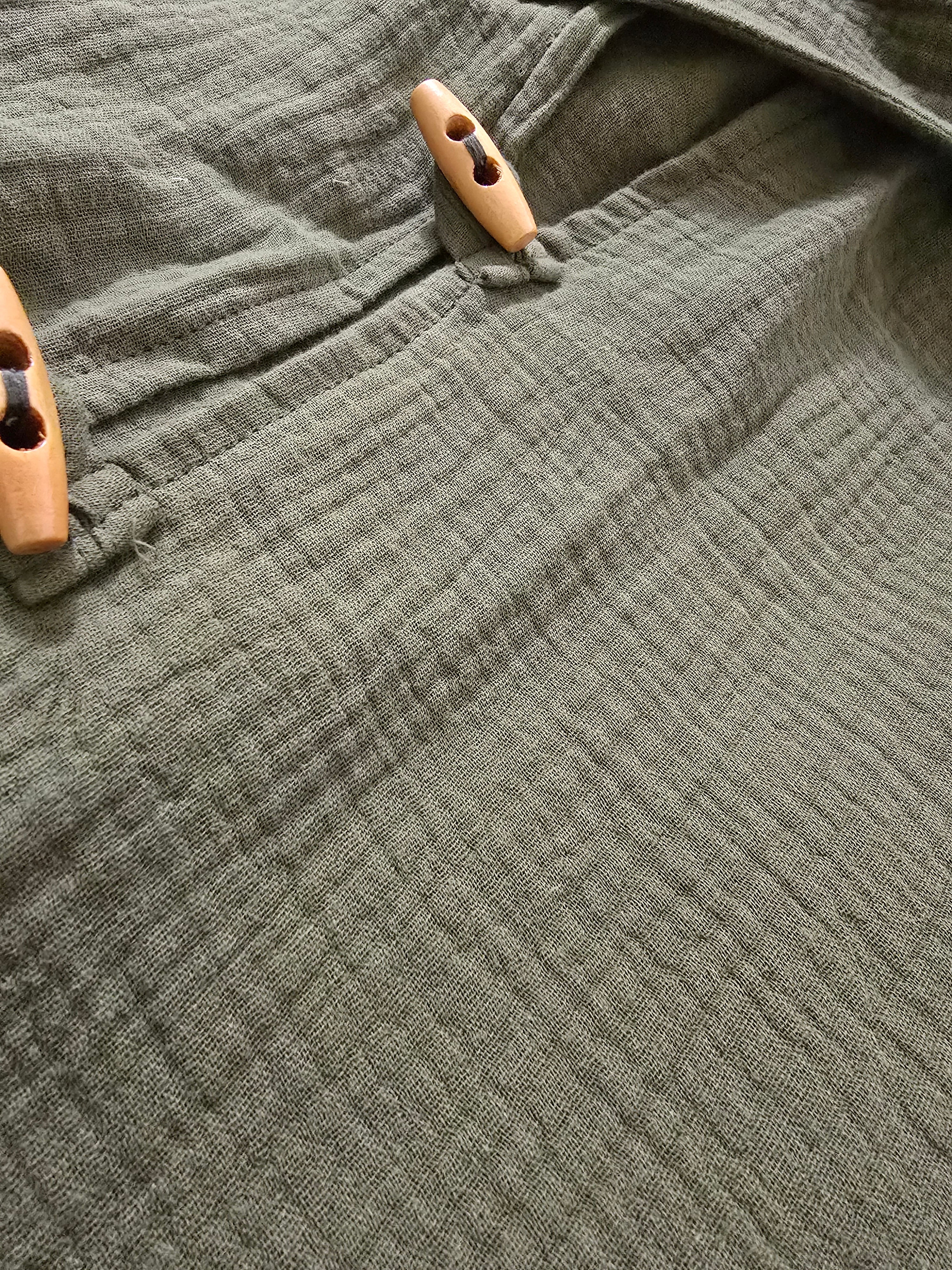 Olive Pangea Hooded Top