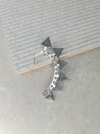 Silver Triangle Ear Cuff