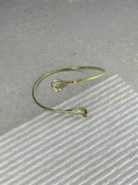 Gold Double Head Cobra Arm Cuff