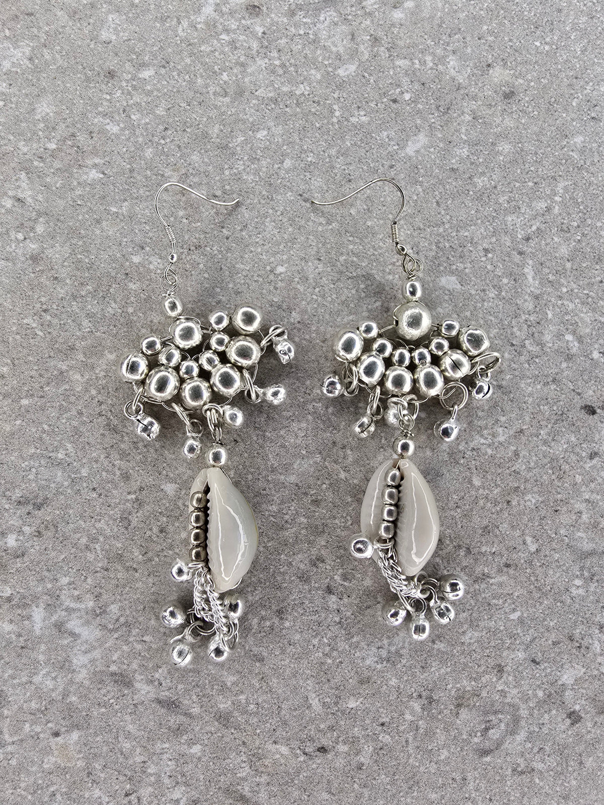 Ira Cowrie Mirror Earrings