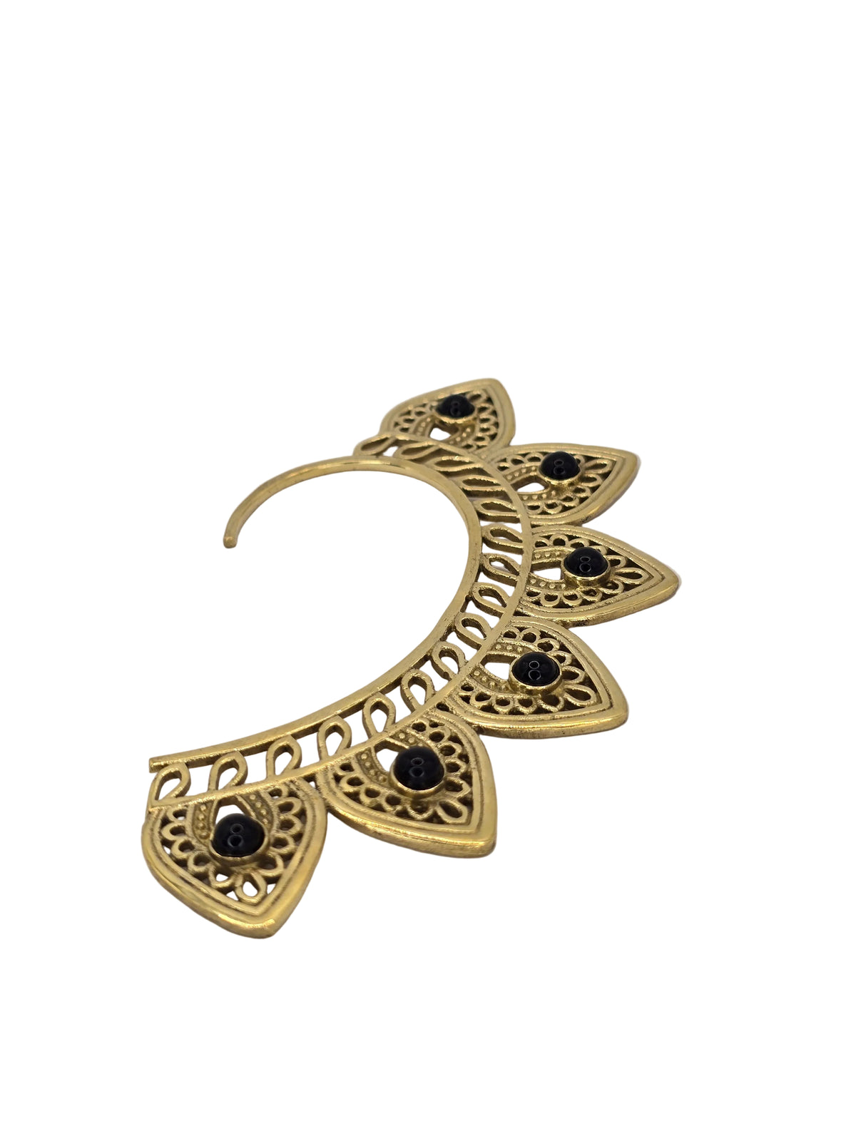 Gold labradorite pointe ear cuff