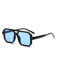 Blue Square Frame Sunglasses