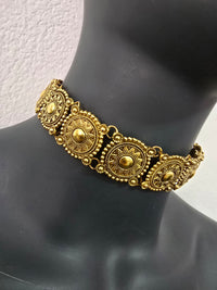 Bronze Flower Choker