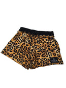Brown Leopard Shorts