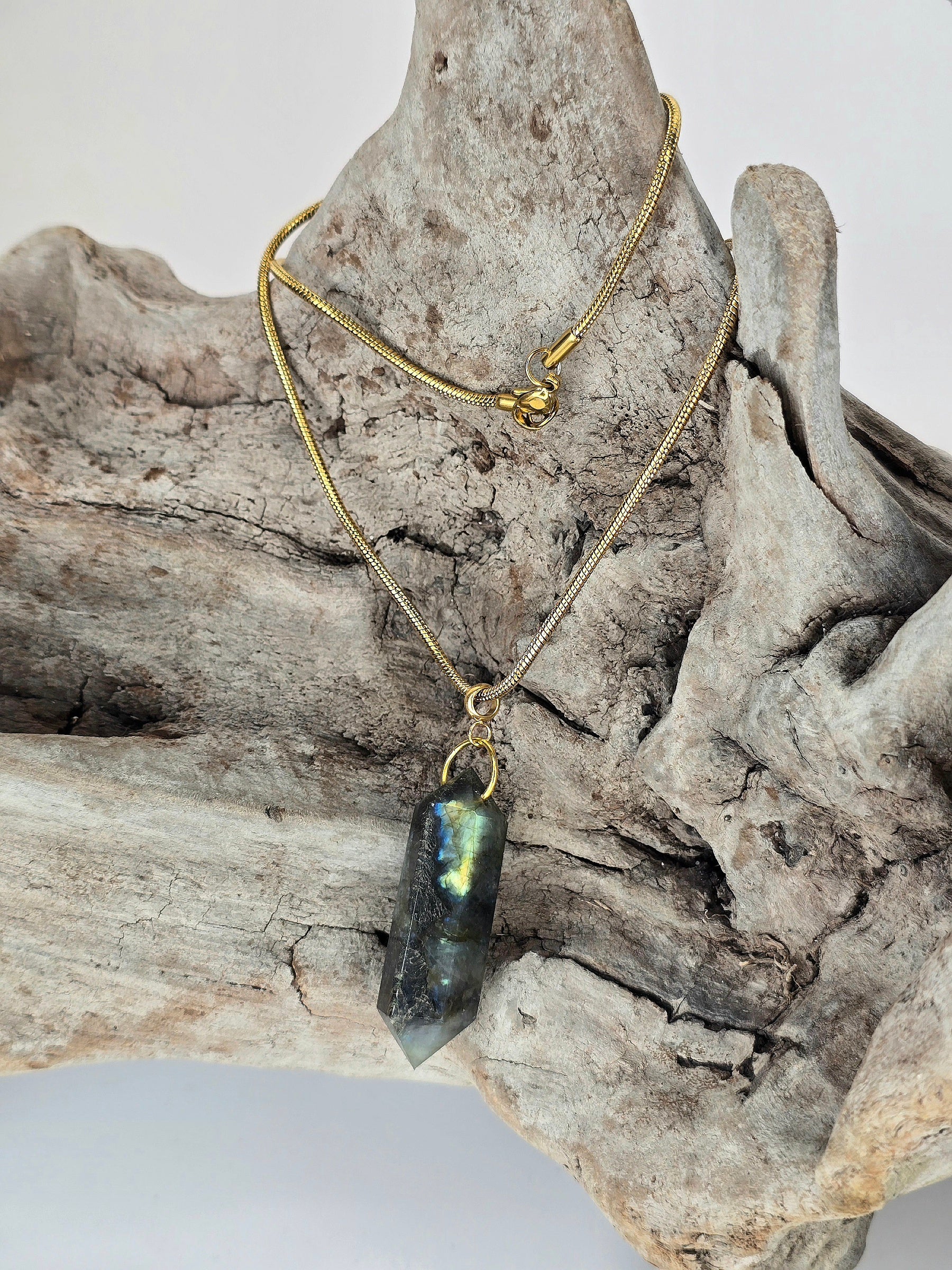 Labradorite Quartz Necklace