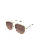 Golden Metal Frame Sunglasses