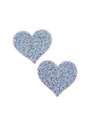 Glitter Pink Heart Pasties