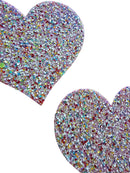 Glitter Pink Heart Pasties
