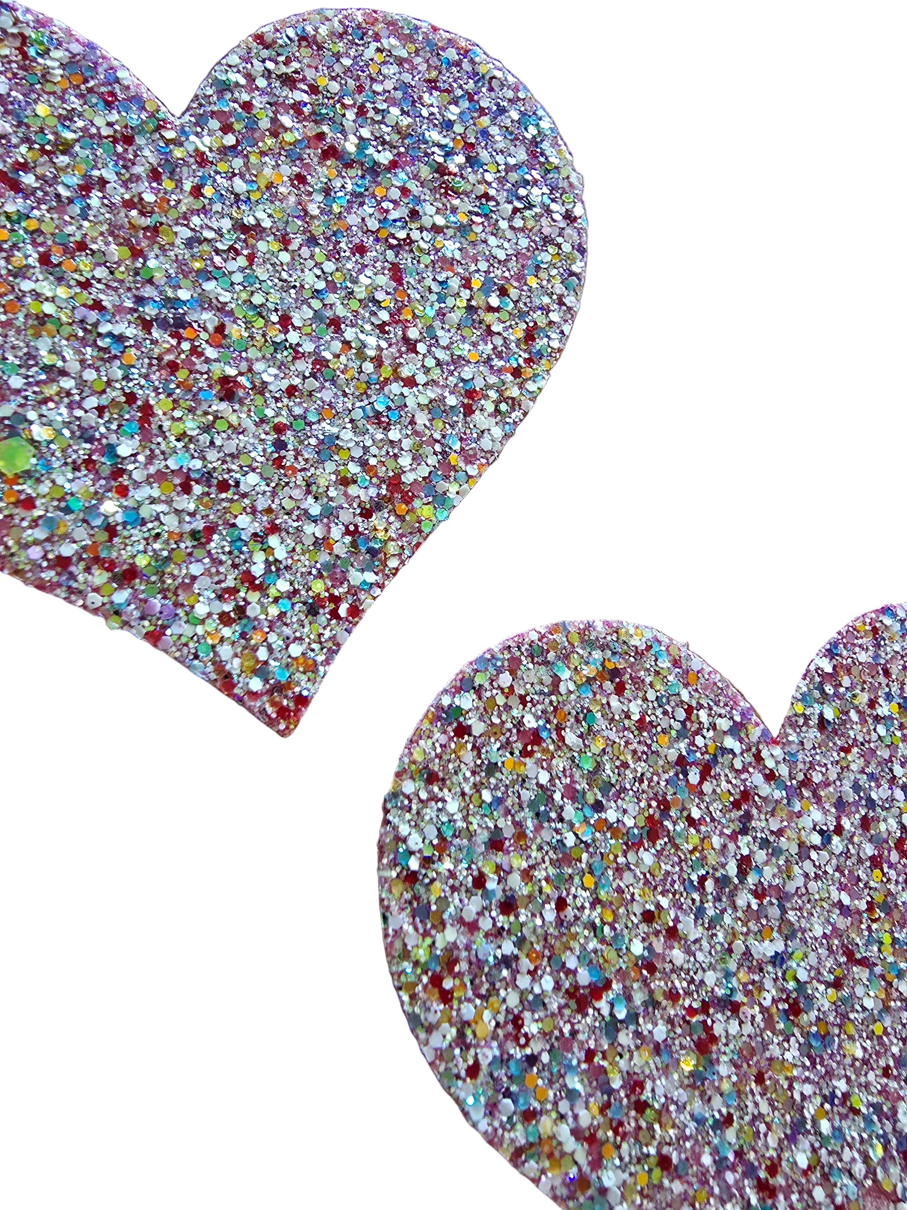 Glitter Pink Heart Pasties