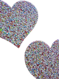 Glitter Pink Heart Pasties