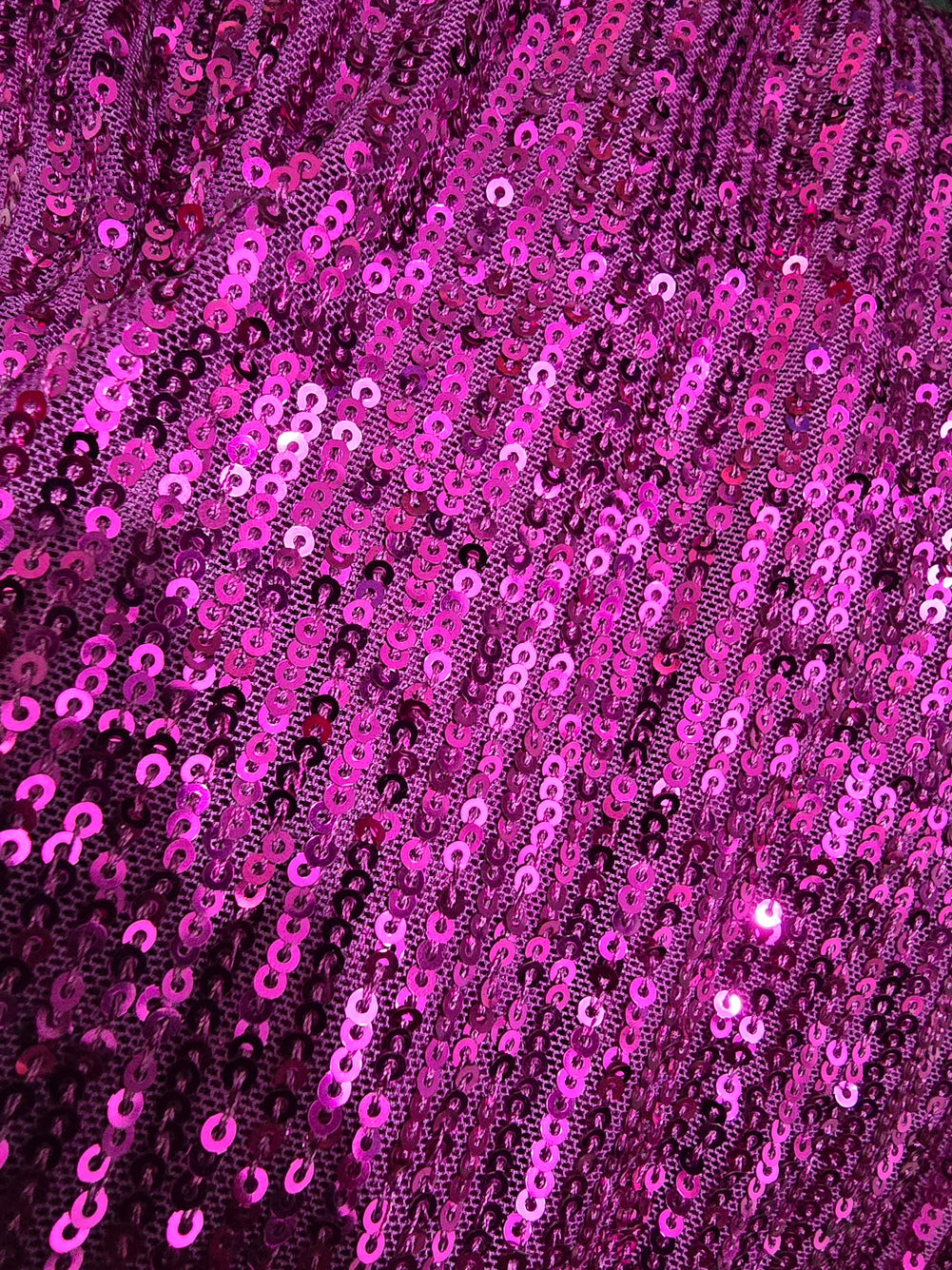 Pink Sequin Bell Bottoms