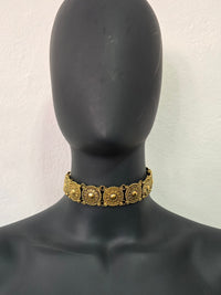 Bronze Flower Choker