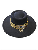 Golden Boater Hat
