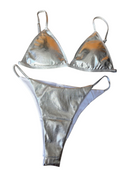 Metallic-Moment Two Piece Silver