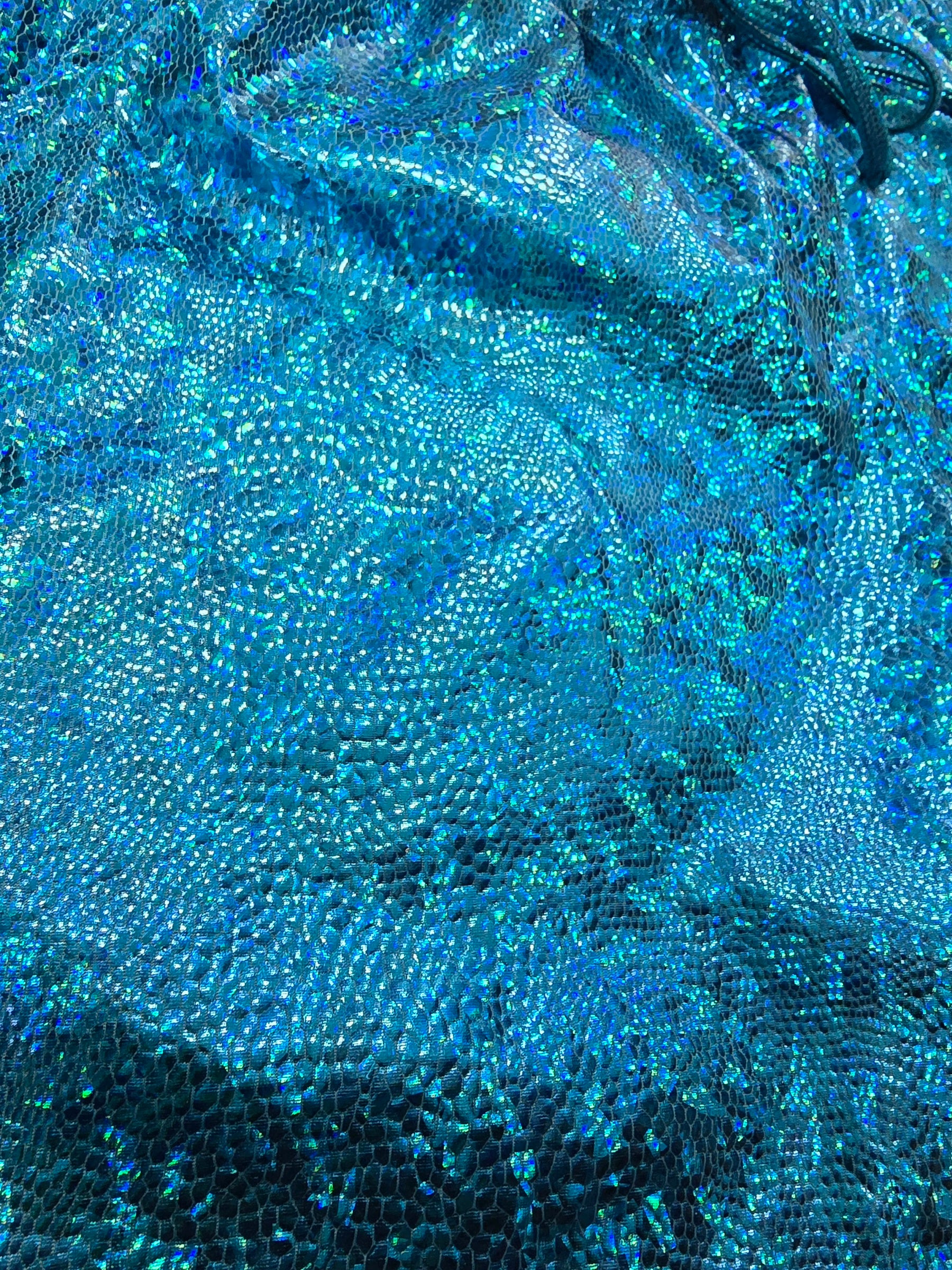 Blue Holographic Shorts