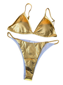 Metallic-Moment Two Piece Gold
