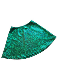 Green Holographic Skirt
