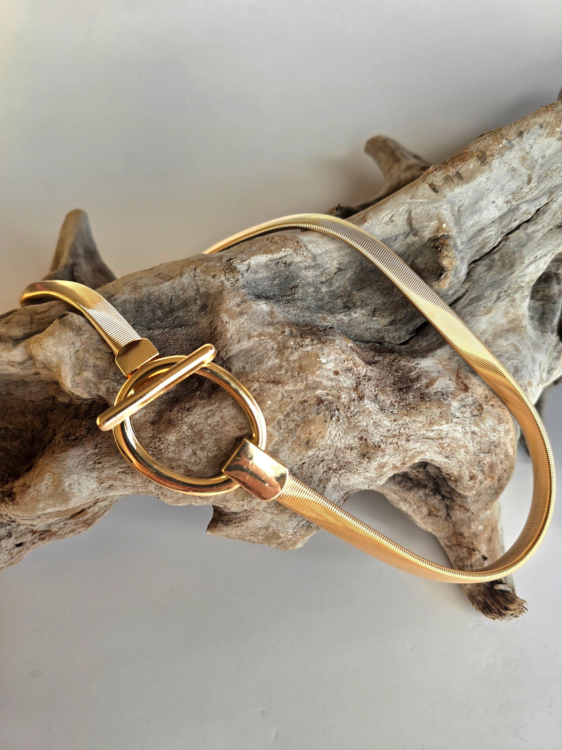 Gold Stretch Waist Belt