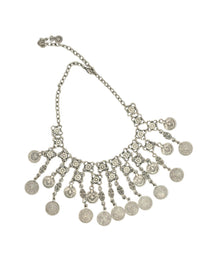 Silver Distressed Queen Choker