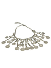 Silver Distressed Queen Choker