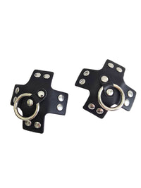 Black Kink Cross Pasties
