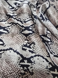 Snake Satin Maxi Dress