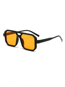 Orange Square Frame Sunglasses