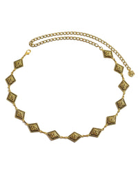 Gold Geometric Waistchain