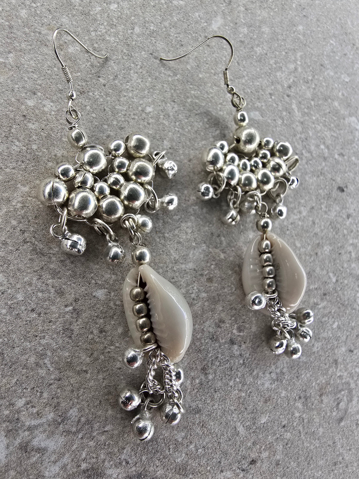 Ira Cowrie Mirror Earrings