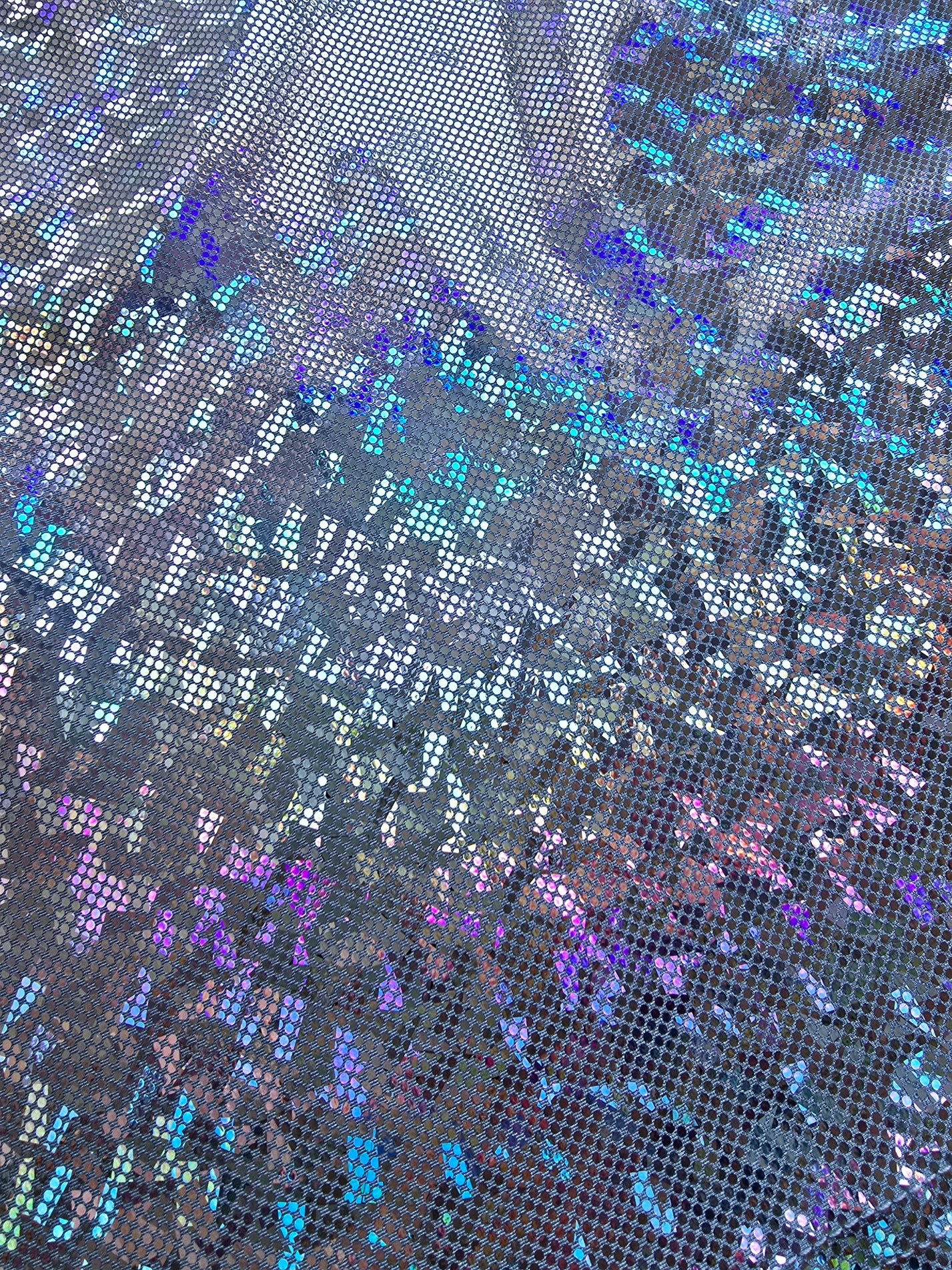 Aqua Holographic Skirt