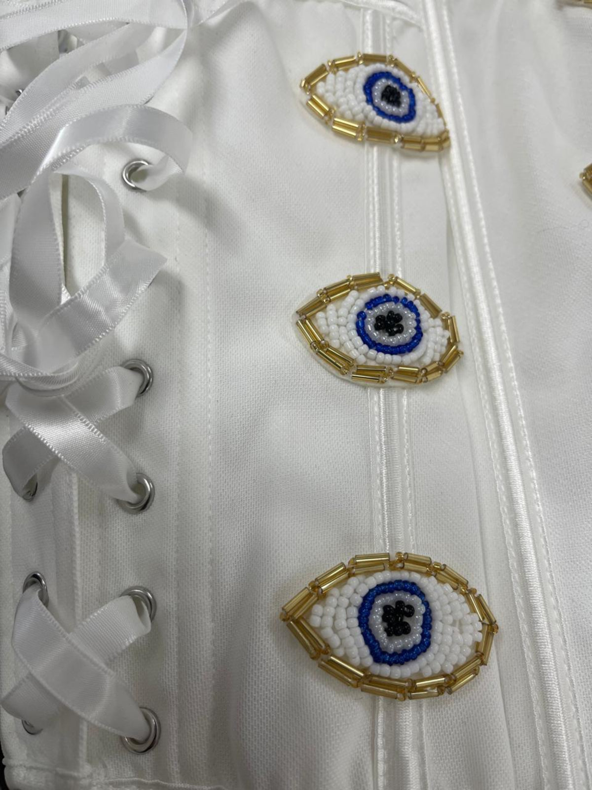 White Eye Corset