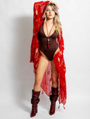 Red Ruhi Kimono