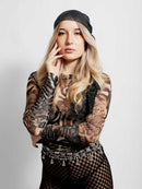 Leopard Mesh Long Sleeve Top