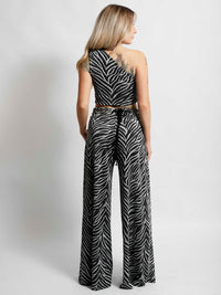 Silver Tiger Flare Pants