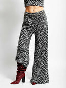 Silver Tiger Flare Pants