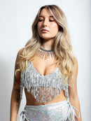 Prism Fringe Bra