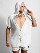 White Pangea Hooded Top