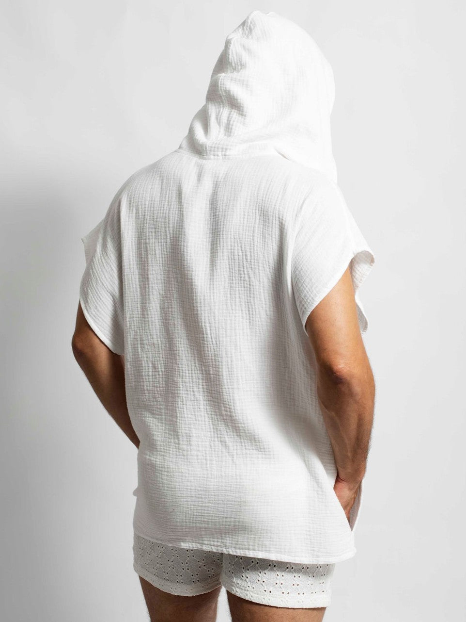 White Pangea Hooded Top