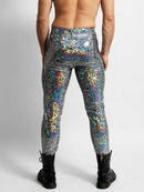 Silver Holographic Leggings