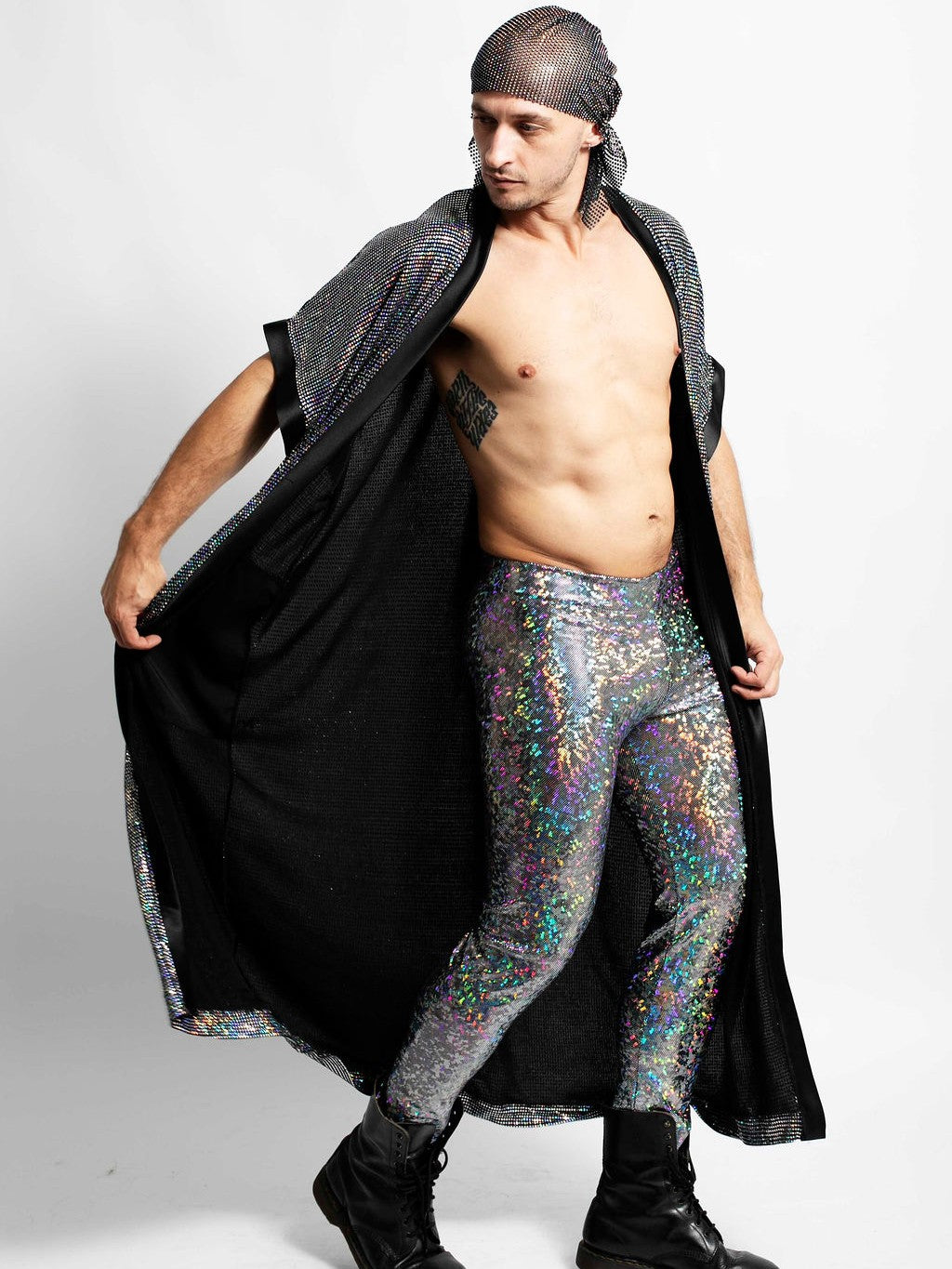 Silver Holographic Leggings